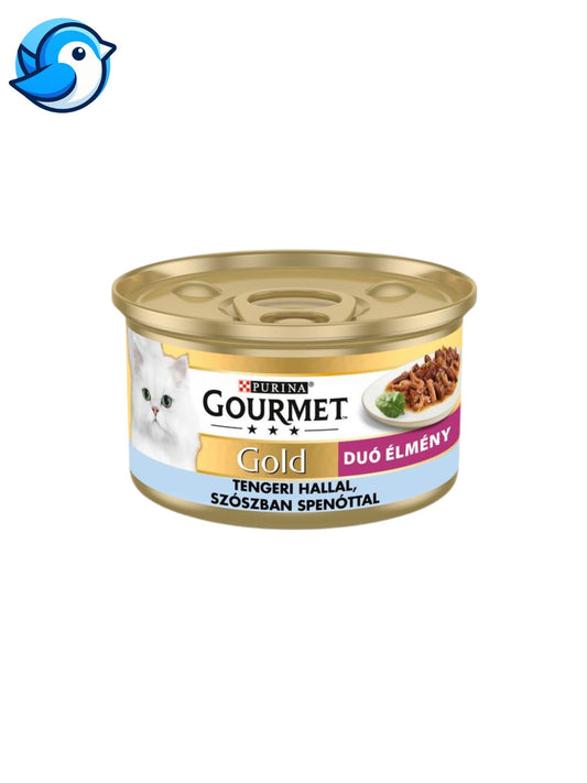 GOURMET GOLD 12X85G TENGERI HAL SZÓSZBAN SPENÓTTAL