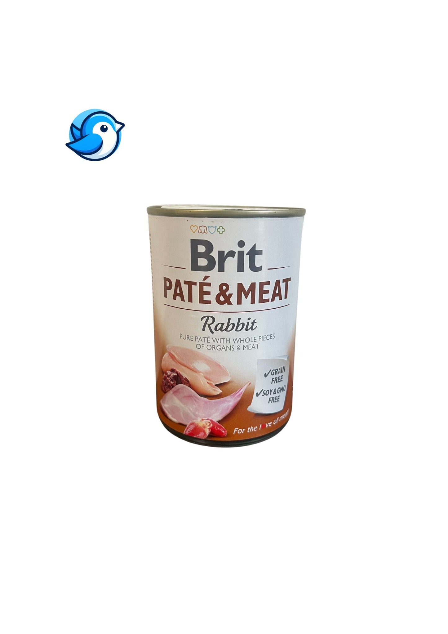 BRIT PATÉ & MEAT 400G KONZERV RABBIT KUTYA 1db