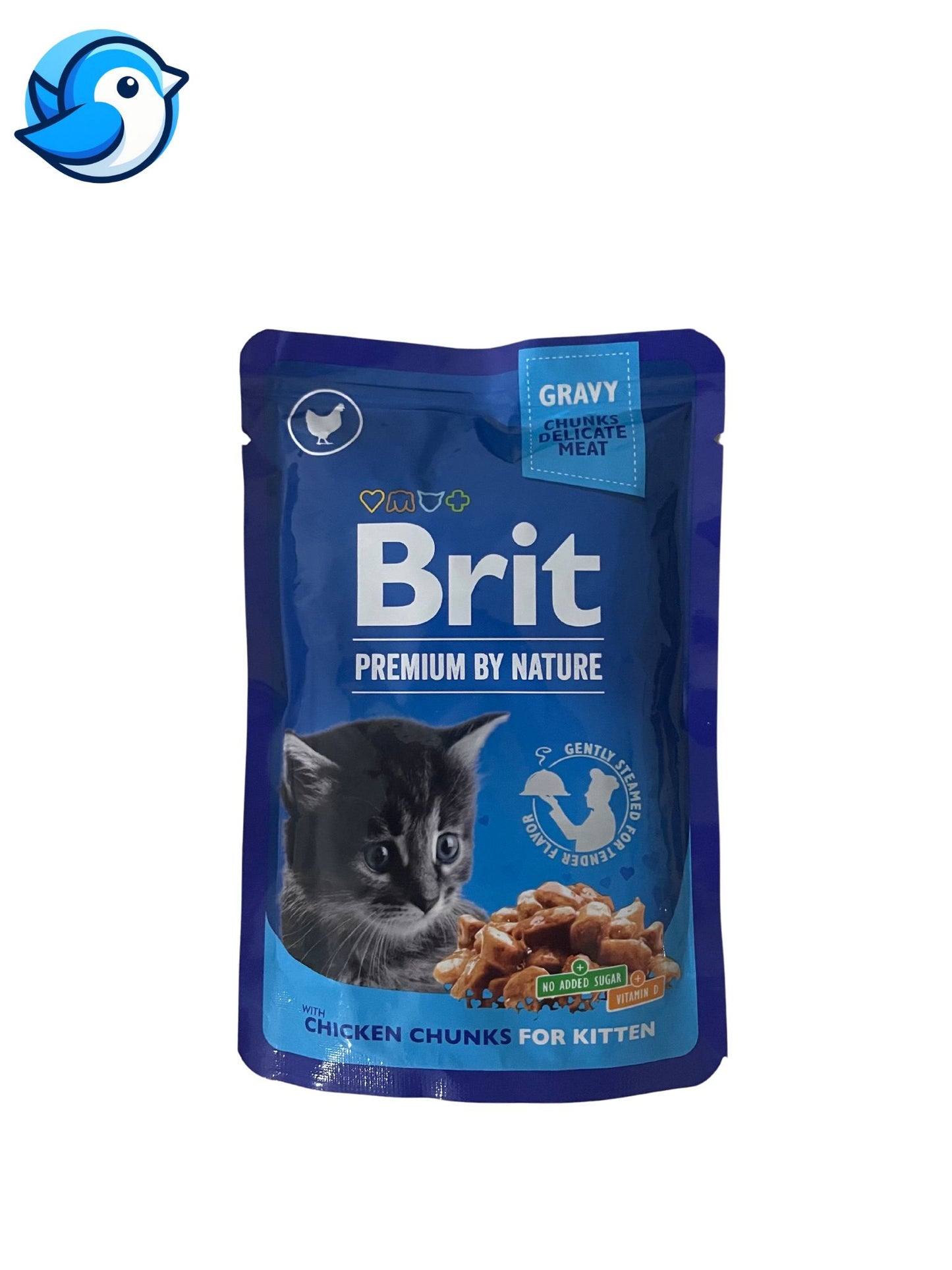 BRIT PRÉMIUM CAT 100g KITTEN CHIKEN NEDVES TÁP (Csirke)