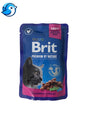 BRIT PREMIUM CAT 100g  CSIRKE PULYKA NEDVES TÁP MACSKA